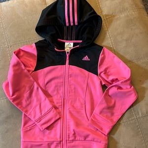 Adidas girls sweatshirt hoodie 6X pink new